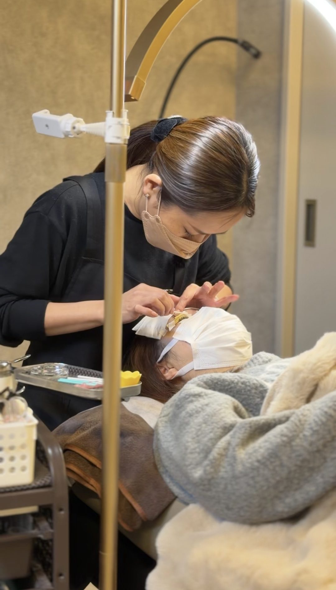 サロンでのていねいな施術